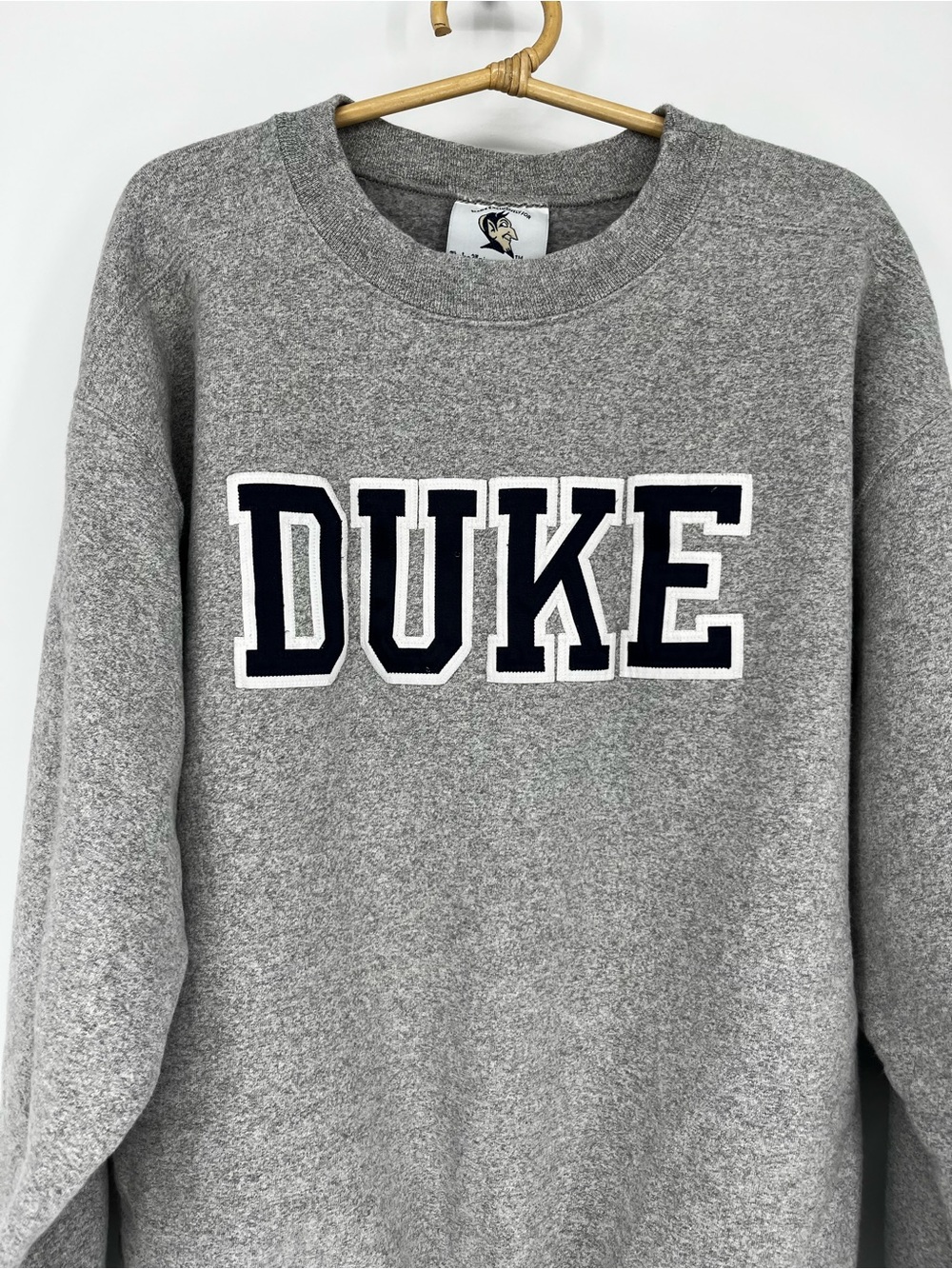 Vintage 90s Duke Grey Crewneck Sweatshirt Large